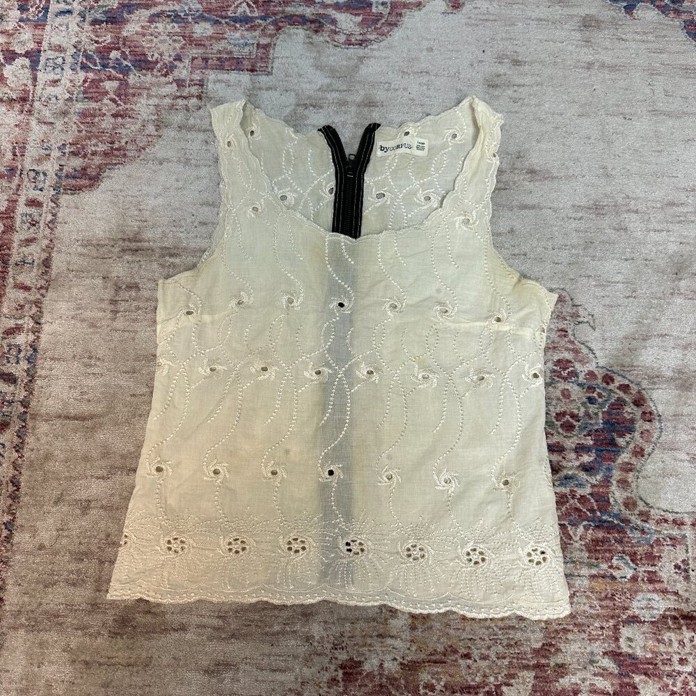 Bycorpus Women's White Top/Blouse Size Large In Great Shape!!